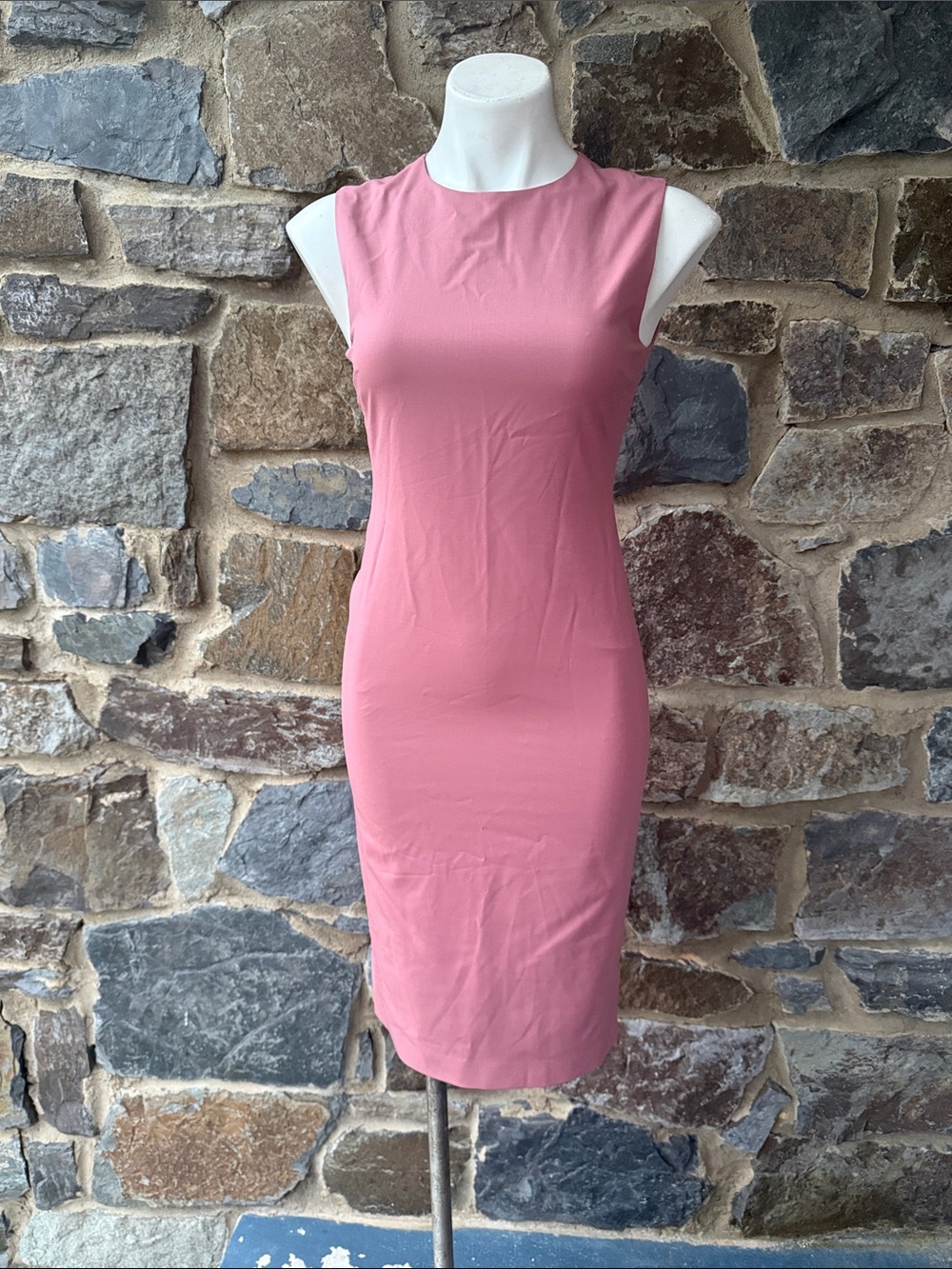 Theory Sleeveless Pink Sheath Dress - Classic Women's Dress